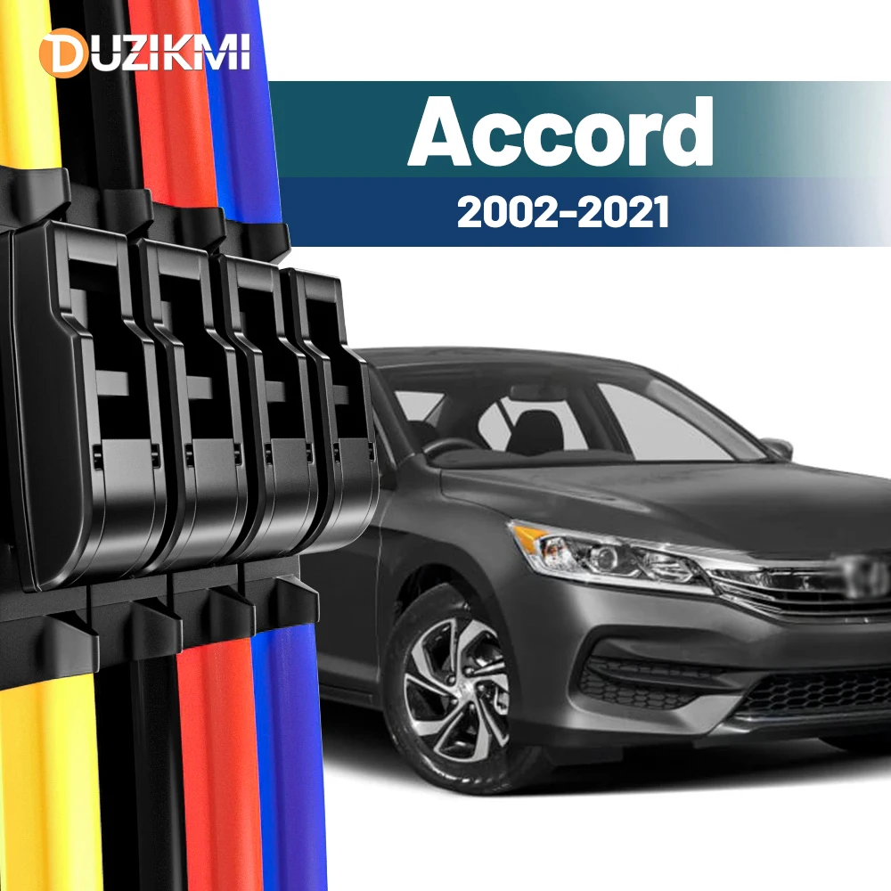Für Honda Accord 7 8 9 10 2002-2021 2014 2015 2016 2017 2018 2019 2020 2 Stück Frontscheibe Scheibenwischerblätter Rot Blau