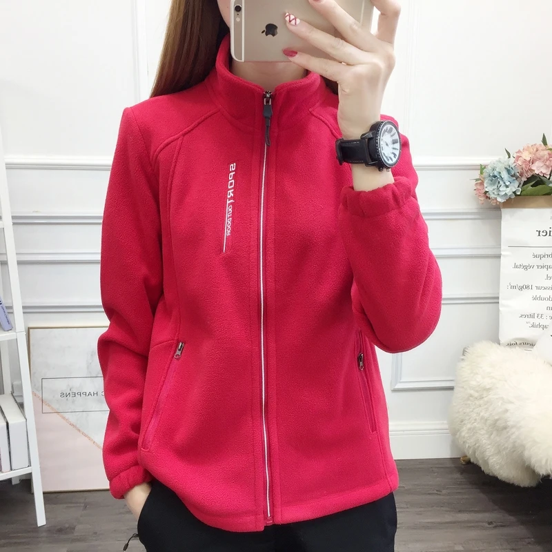 Winter Frauen Sweatshirt Mantel lässig lose Reiß verschluss Strickjacke Langarm Sweatshirt reversible Polar Fleece Stand Kragen Mantel