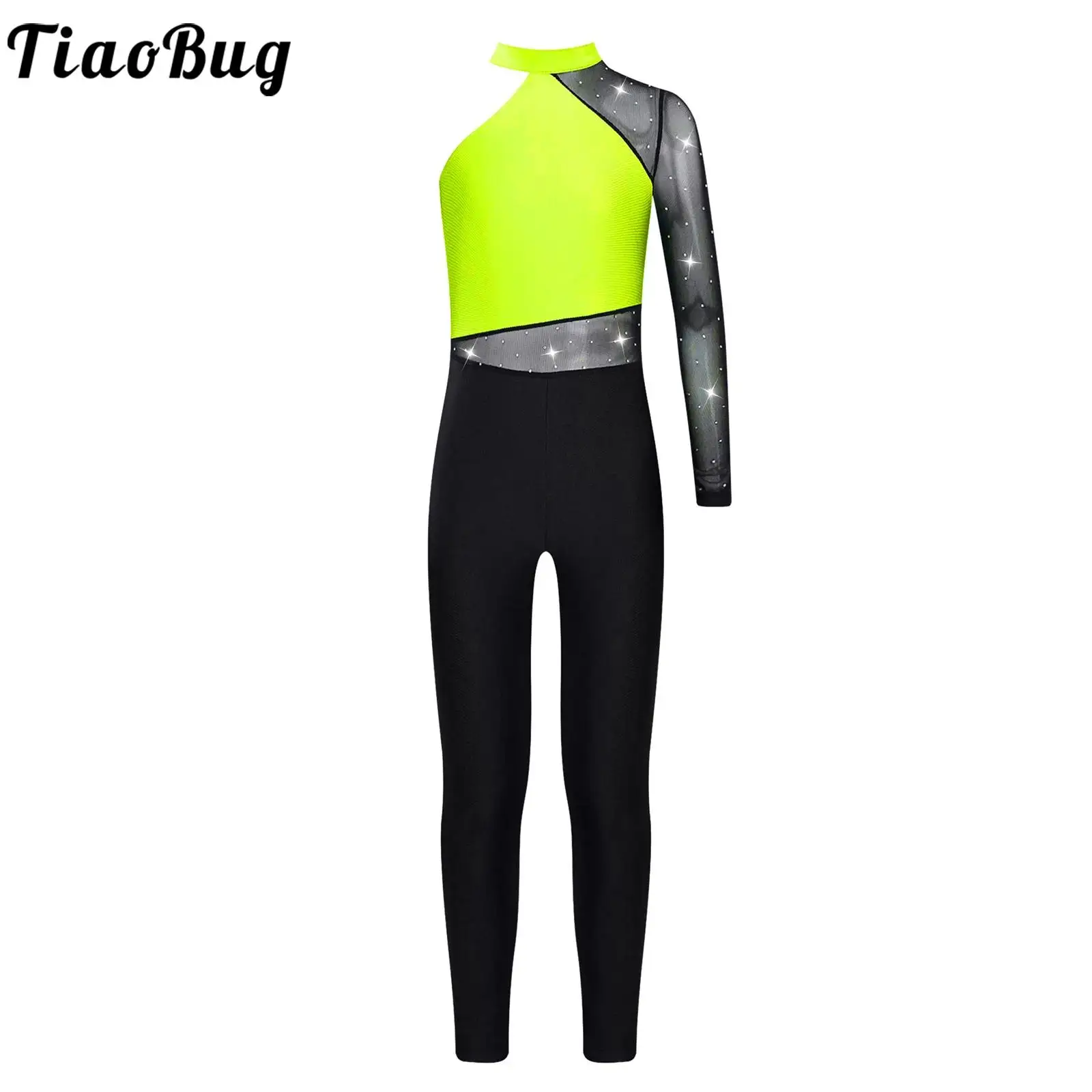 

Kids Girls Figure Skating Leotards Rhythmic Gymnastic Costume Jumpsuit for Dancing Ballet Competition Performance Dresses
