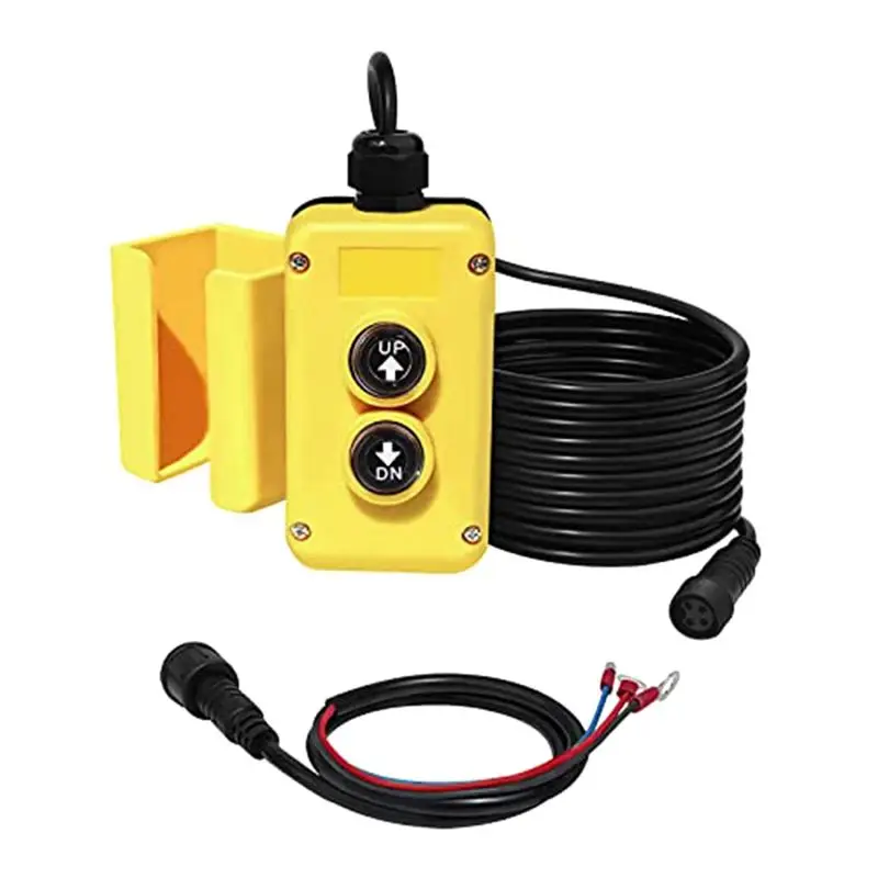 MALL 3 Wire Dump Trailer Remote Control Switch for 12V DC Single Acting Hydraulic Pump Dump Trailer for Lift Unloading