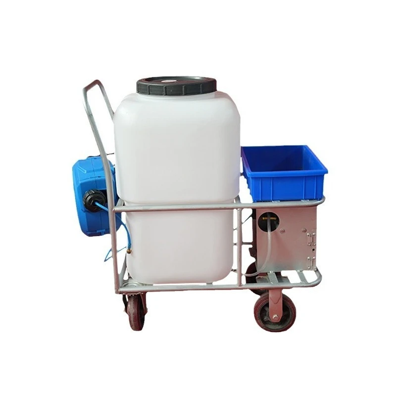 Automatic tube collection greenhouse cart Greenhouse automatic tube collection sprayer