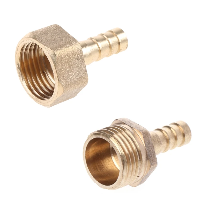 Barb Hose Fitting-Connector Barbed Joint Adapter Coupler Female Thread Pipe Adapter for Fuel Air Gas Water Oil Compact-