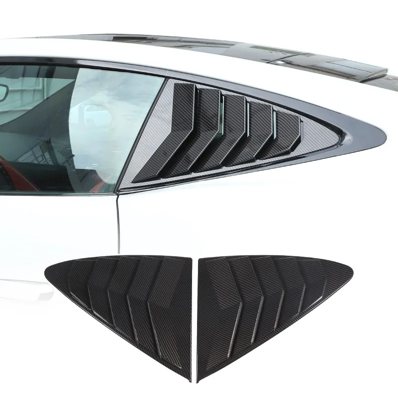 

Rear Side Blinds Window For Jaguar F-TYPE 2013-2024 Rear Triangle Window Spoiler Louver Shutter Cover Sports Car Accessories