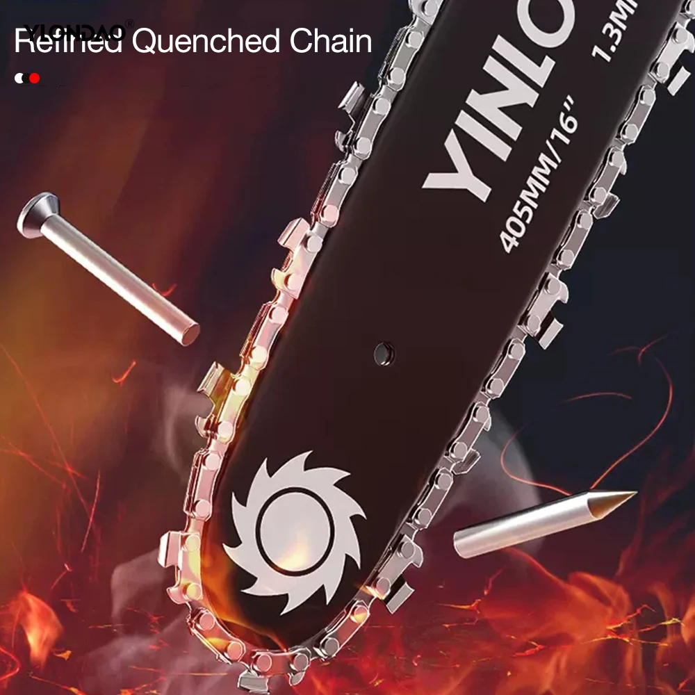 Mini Electric Chainsaw Chains 6/16 Inch Steel Electric Chain Saws Guide Garden Power Tools Accessories Chain Replacement