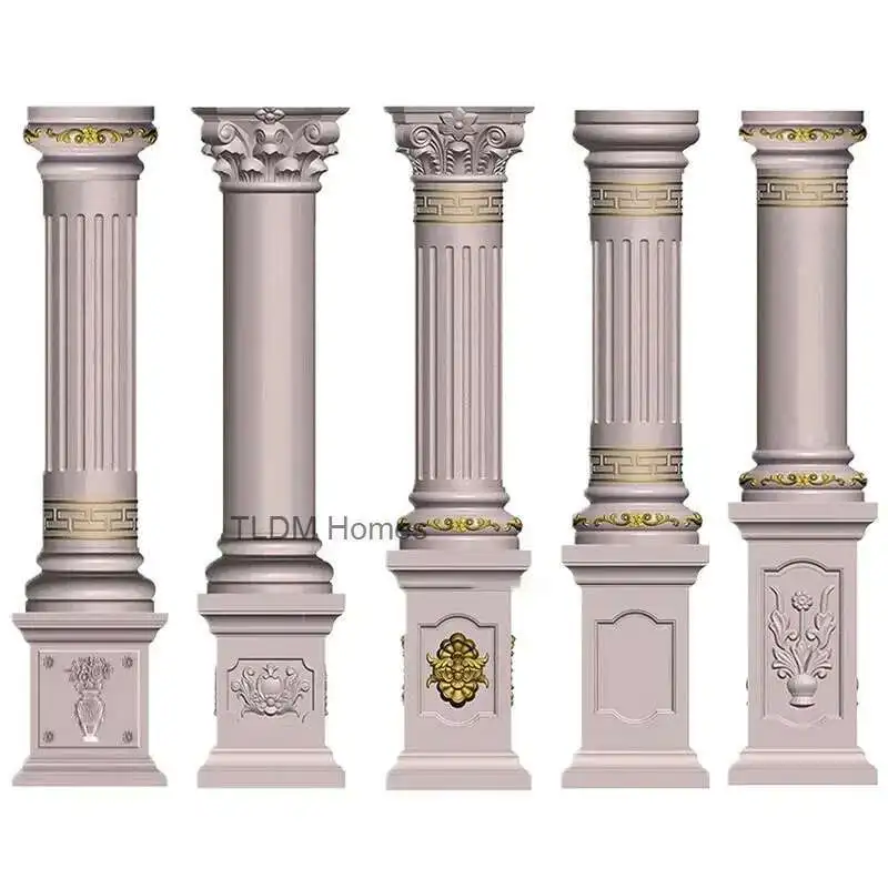 Plastic Roman Column Mold Column Pier Square Column Model Squared Pier Flower Pot Base Balcony Railing Square Pier Cement Mold