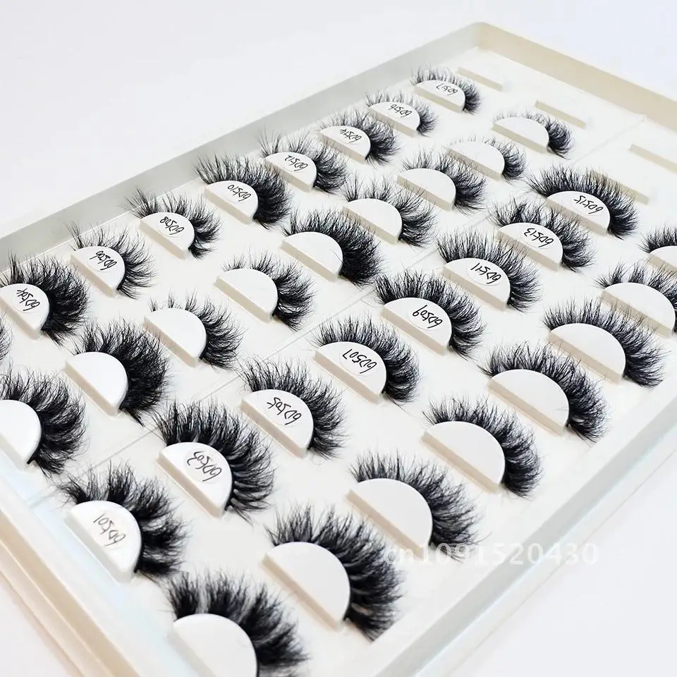 Wholesale Lashes 30/50/100 Pairs Mink Eyelashes Natural Fluffy Mink Lashes Makeup