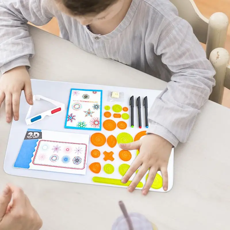 

Paint Spin 3D Spiral Doodle Pad Creative Painting Template Toy Multi-functional Paper Craft Supplies For Table Home School