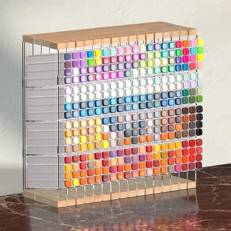 

Large Capacity Marker Holder Acrylic Stationery Pen Storage Box Pencil Storage Shelf Office School Supplies Marker Organizer