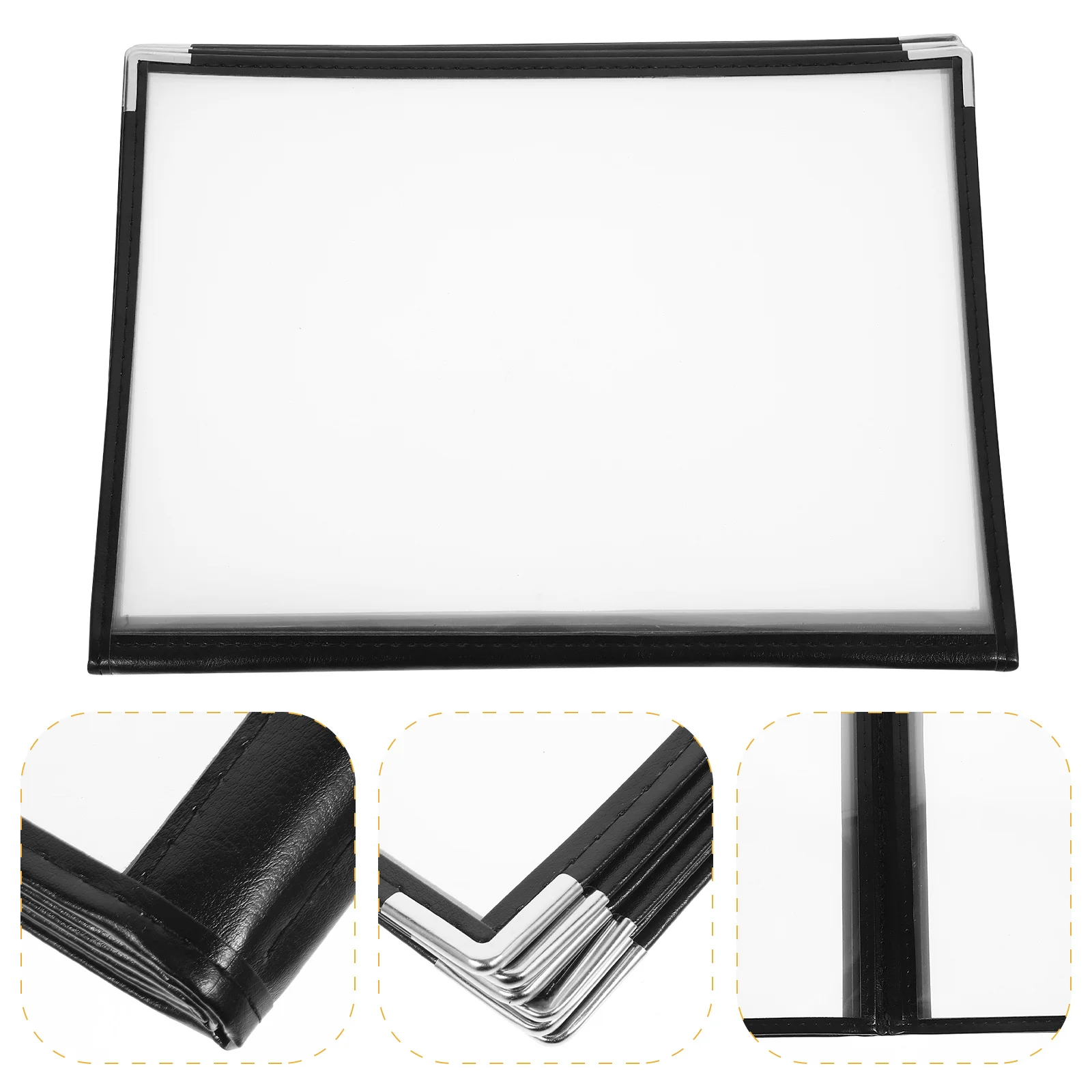 

Commercial Menu Holders Restaurant Hotel Cafe Drinks Modern Style Durable Practical Multiple Pages Fine Texture