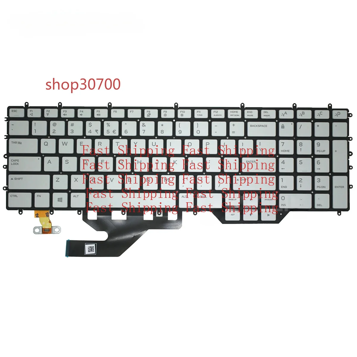 A=For 0CRK5J CRK5J Nuova tastiera retroilluminata RGB US per Alienware M17 R2 R3 R4