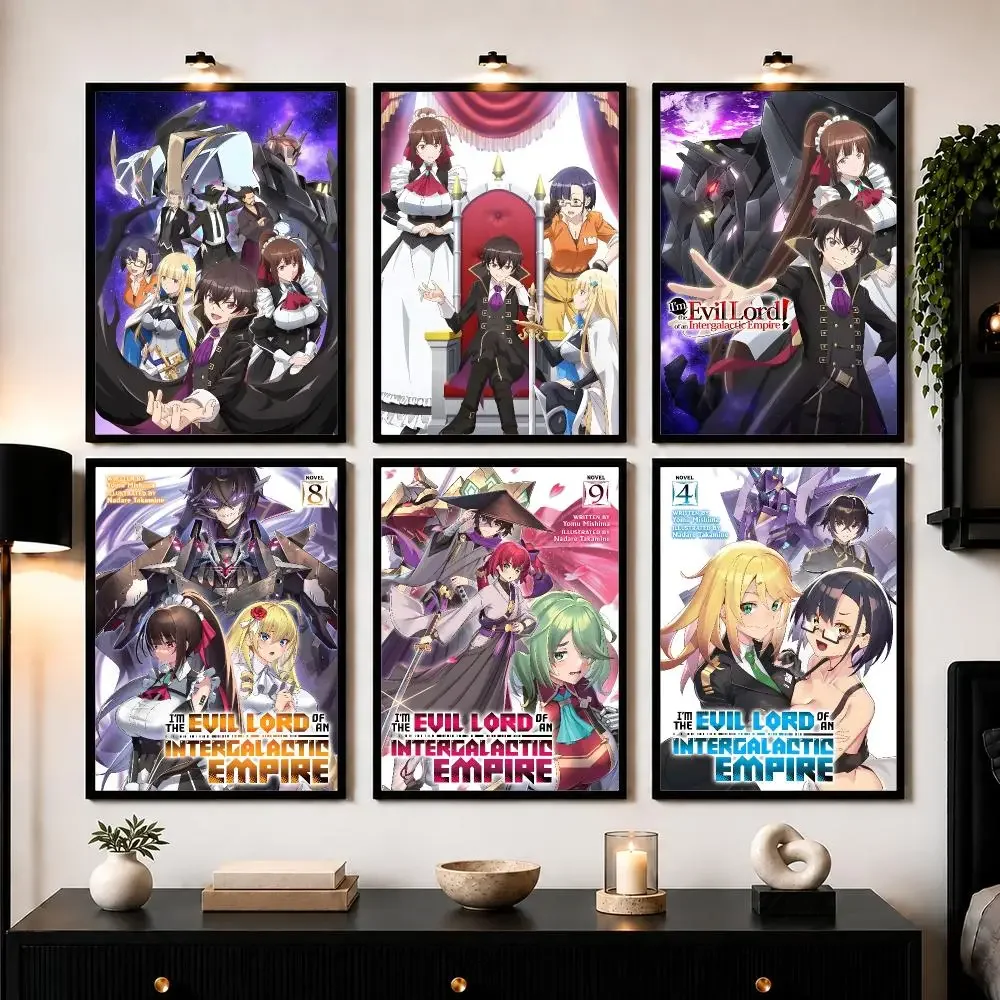 Anime I'm the E-Evil Lord of an Intergalactic E-Empire Poster Wall Art Print Sticker for Bedroom Living Room Modern Home Decor