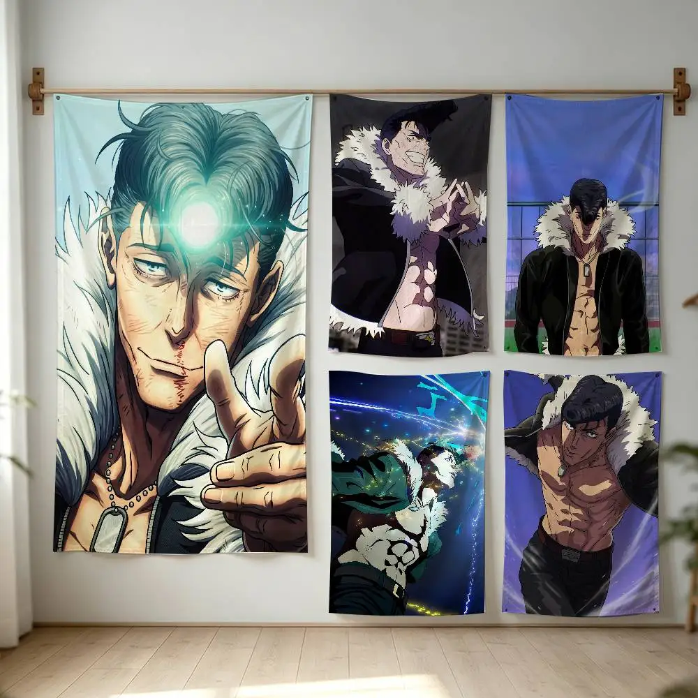 Ryu Ishigori Jujutsu Kaisen JJK Flag Digital Printing Banner for Garage Wall Out Door Decoration