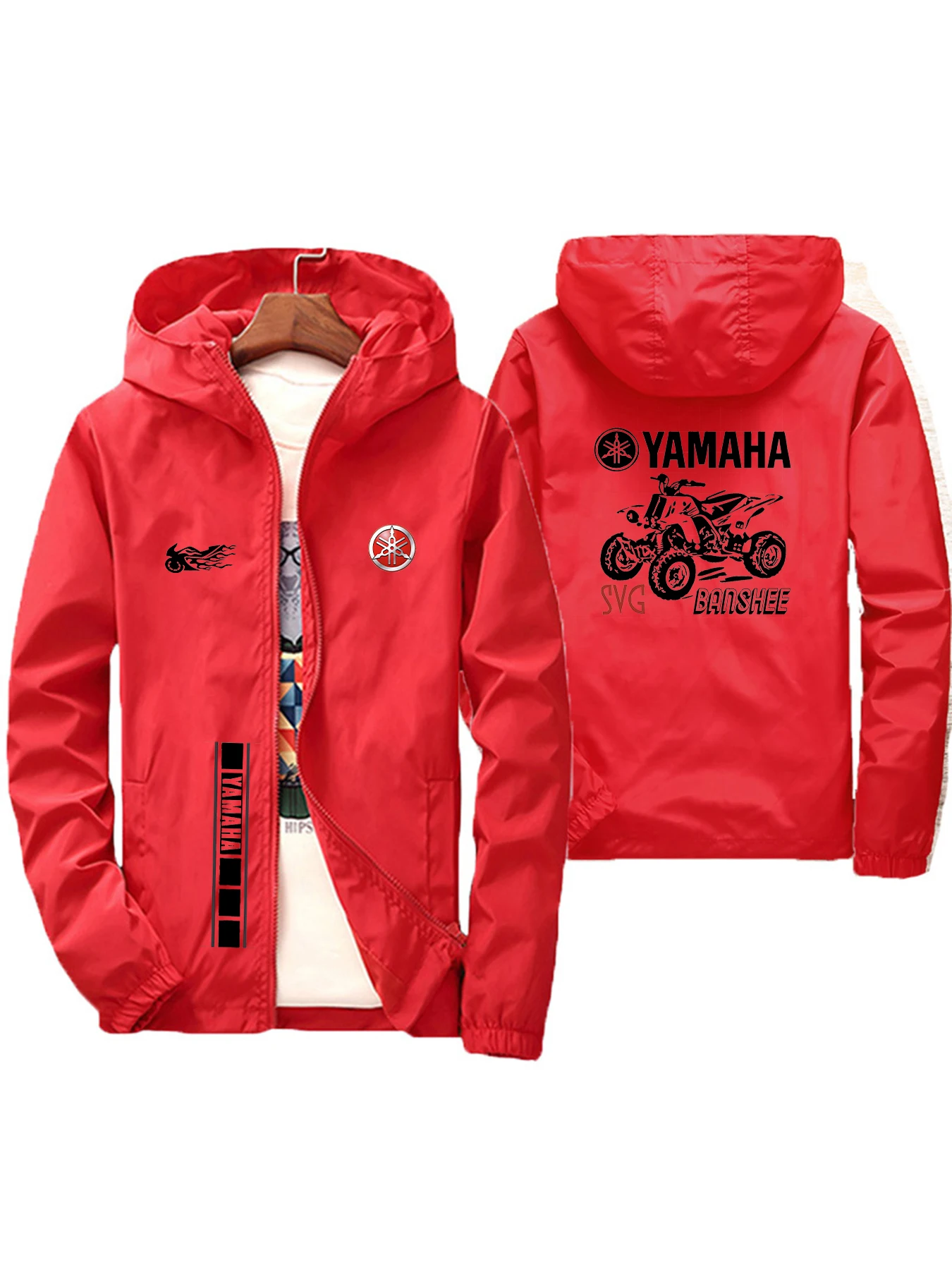 

2025 Yamaha men's racing jacket for men, outdoor jacket, casual sports sunscreen clothing for summer, casual jacket for men and