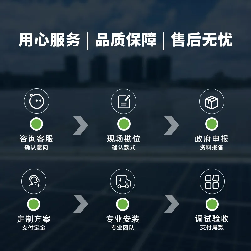 1KW-60KW full set of household solar power generation system off-grid photovoltaic power generation energy storage battery facto view 3