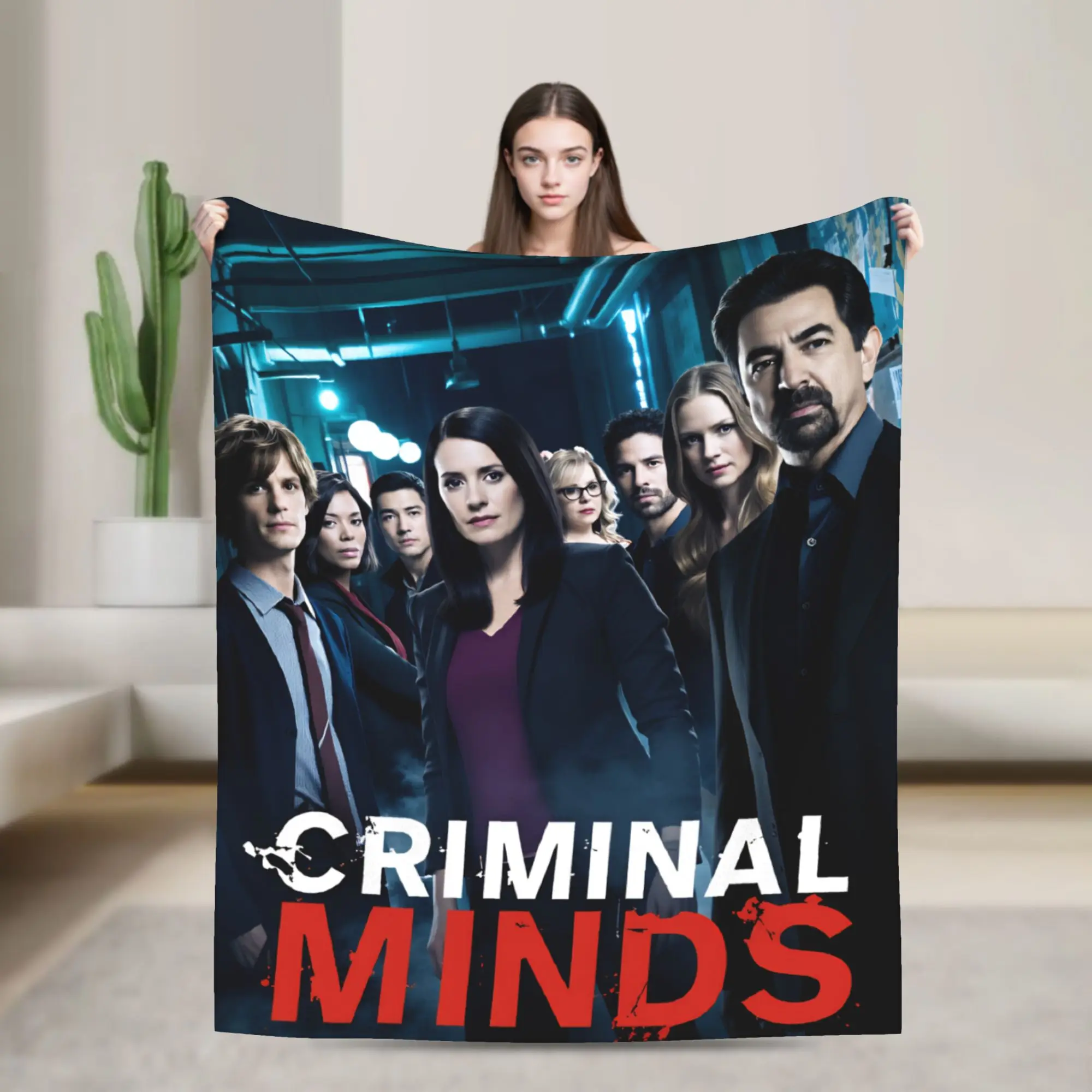New Arrival Criminal Minds Spencer Reid Blanket  Warm Soft Fashion Plush Throw Blanket  Travel Flannel Bedspread Bed Cover