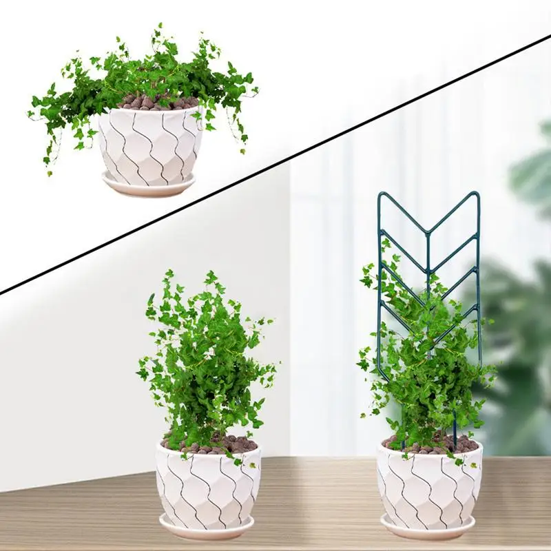 

Trellis For Climbing Plants Indoor Small Houseplant Metal Wire Trellis 12Inch Garden Trellis For Climbing Plants Metal Potted