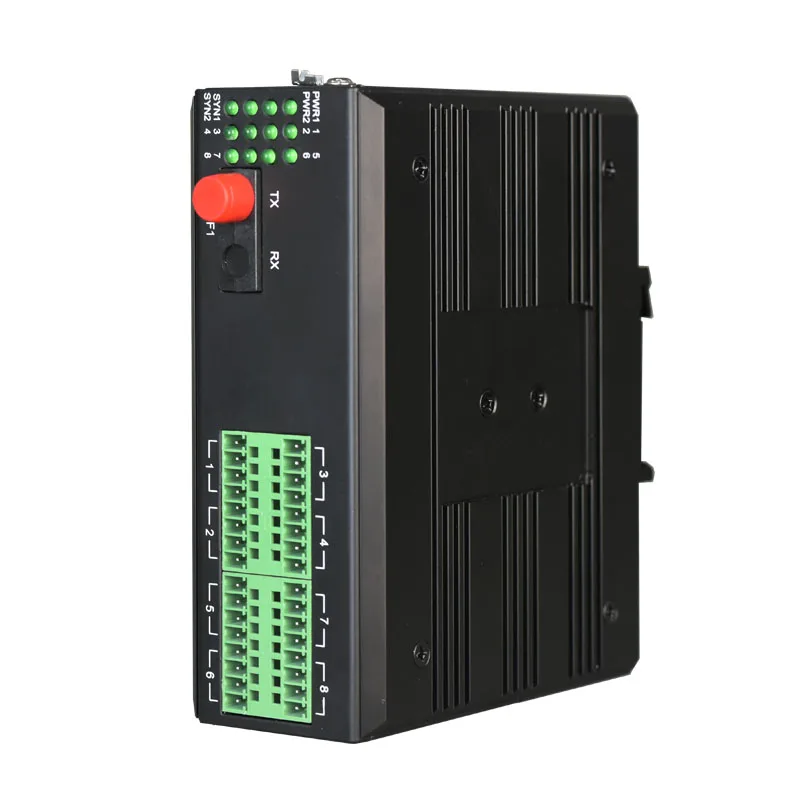 8 منافذ للإغلاق الجاف على محول الألياف الضوئية مع المسلسل