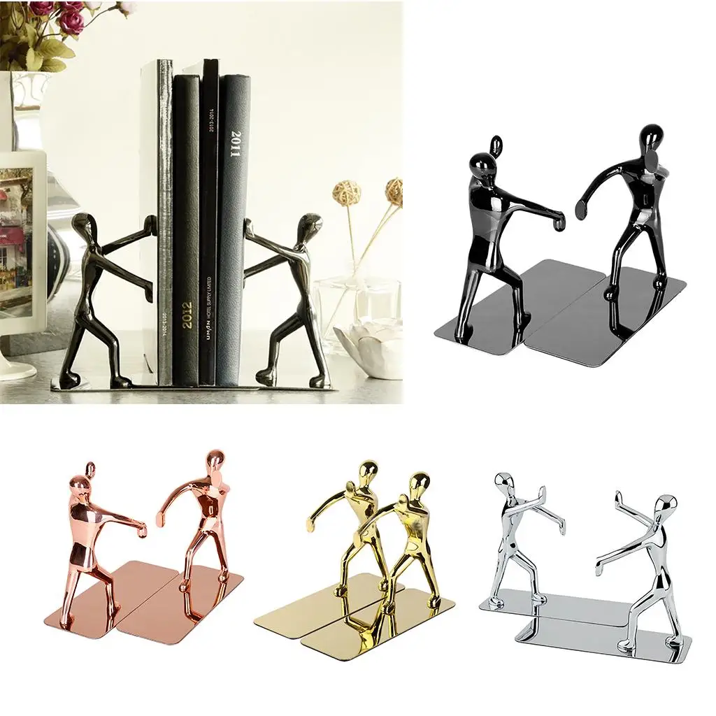 Couple Kung Book End Holder Desktop Book Stand for Home Decor