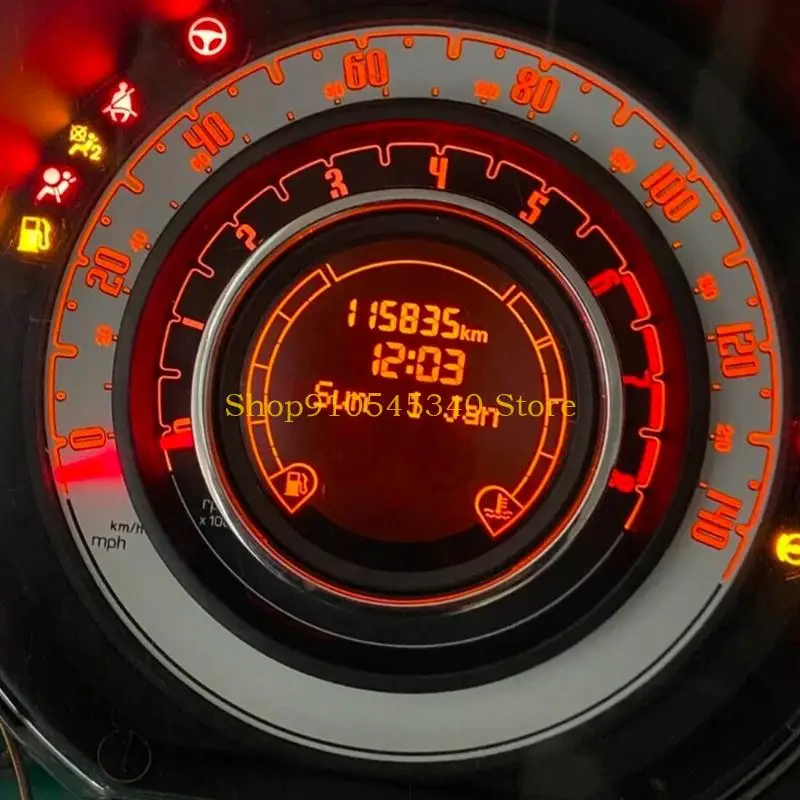 U2JA Instrument Display LCD Screen Panel for 500 Cluster Repair Service, Dashboard Readout Support and Single Replacement Screen