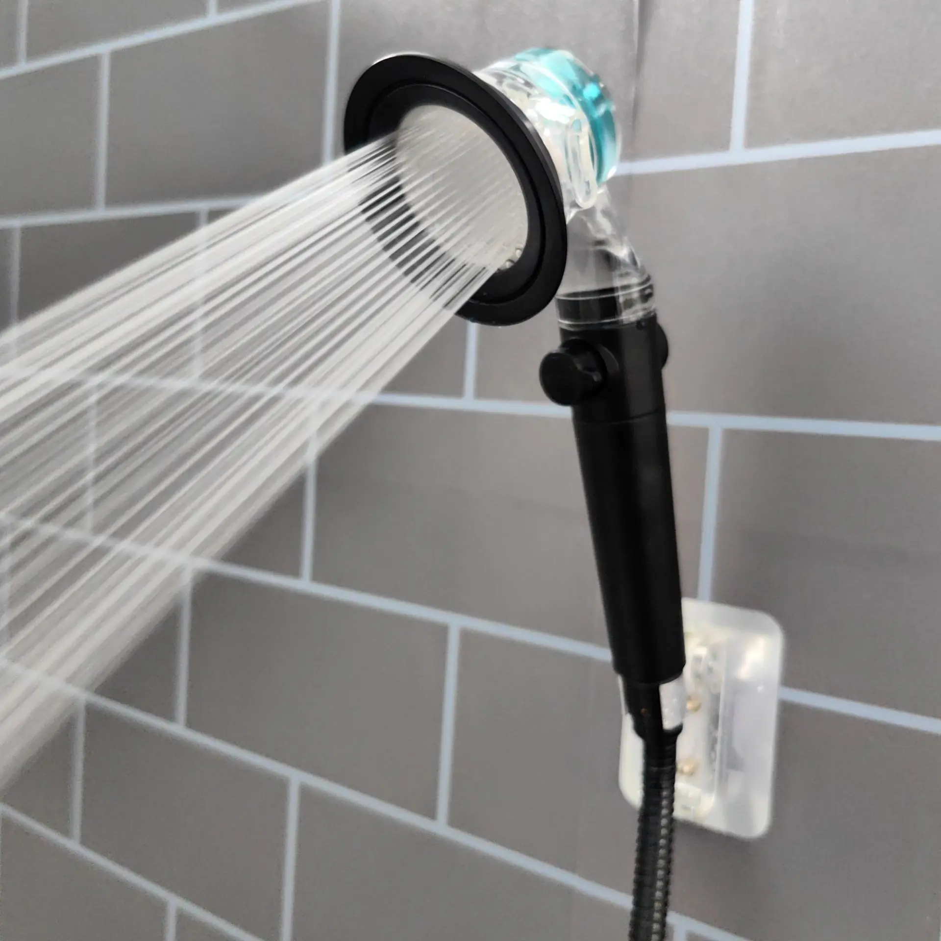 New 3 Modes Powerful Pressurized Shower Set Fan Filter Shower Head Sprayer Large Water Saving Faucet Bathroom Accessories