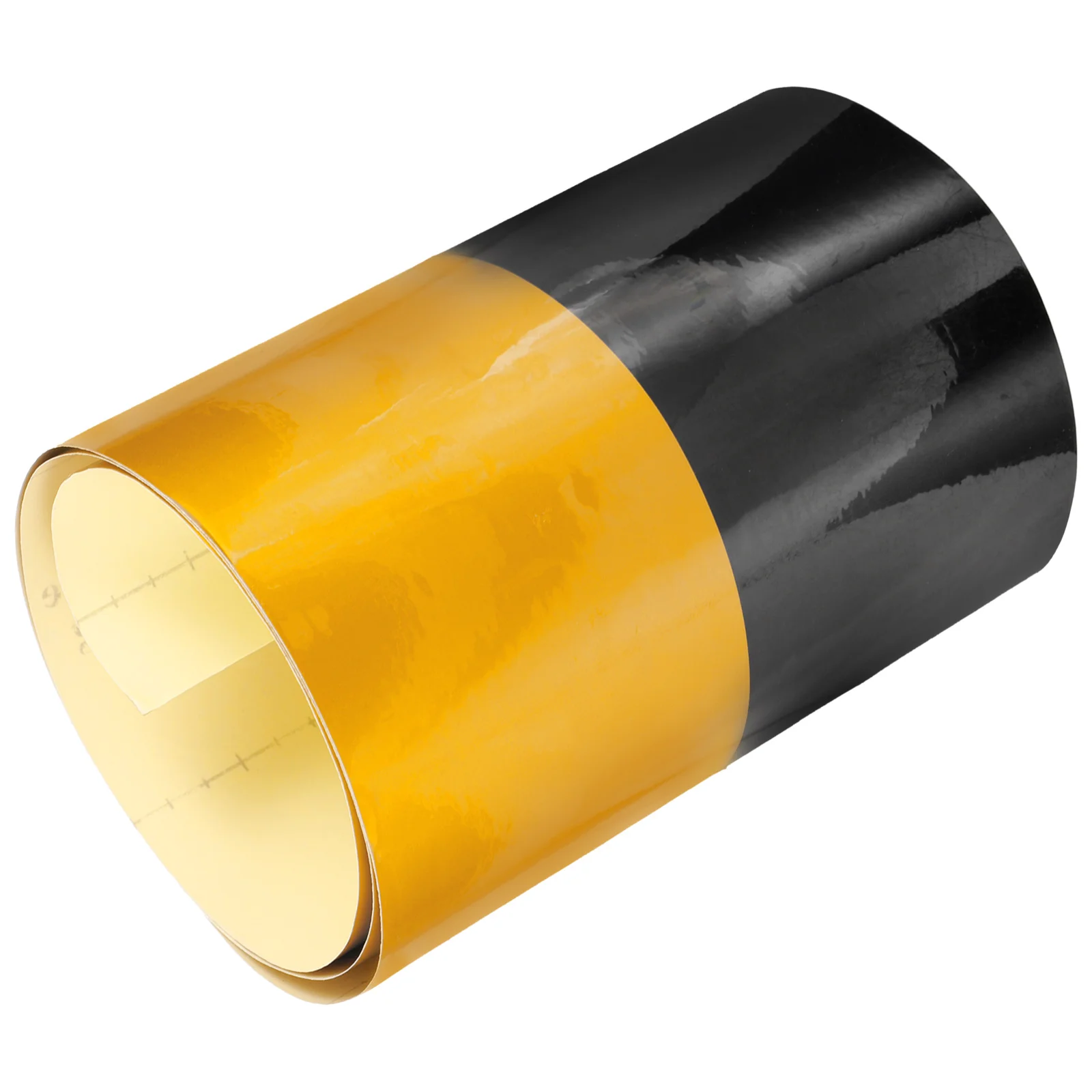 Светоотражающая лента 20 см x 1 м, черно-желтая полосатая защитная пленка для подъездной дороги, маркерный столб, предупреждающий столб, высокая видимость