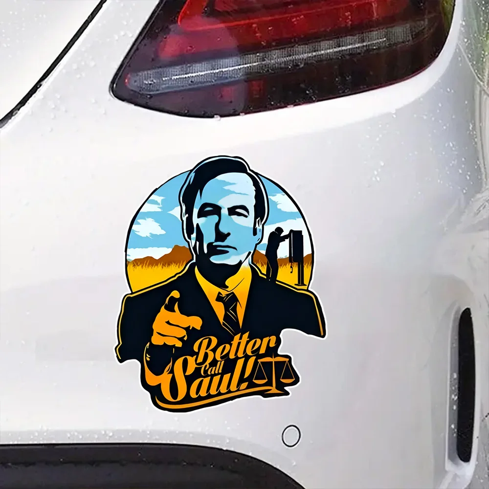 2-Pack 11.5x14cm, Better Call Saul Self-Adhesive Vinyl Sticker for Cars, Trucks, Motorcycles, Laptops, Windows, Glass, Walls