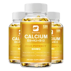 BEWORTHS Calcium Plus 1000 IU with Vitamin D3& K2 Supplement High Absorption Immune Support & Teeth & Bone Health For Adults