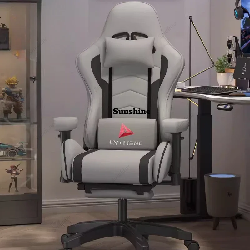 Silla de Oficina Giratoria para Juegos, Económica, Alta, de Diseño, Cómoda, Ergonómica, Moderna, Silla Ergonómica, Muebles para el Hogar YY