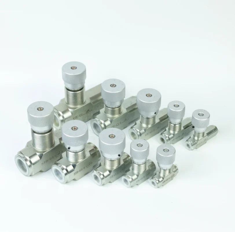 STB Bi-Directional Flow Restrictor Valve G1/4 G3/8 G1/2 G3/4 G1 Carbon Steel Hydraulic Flow Control Valve