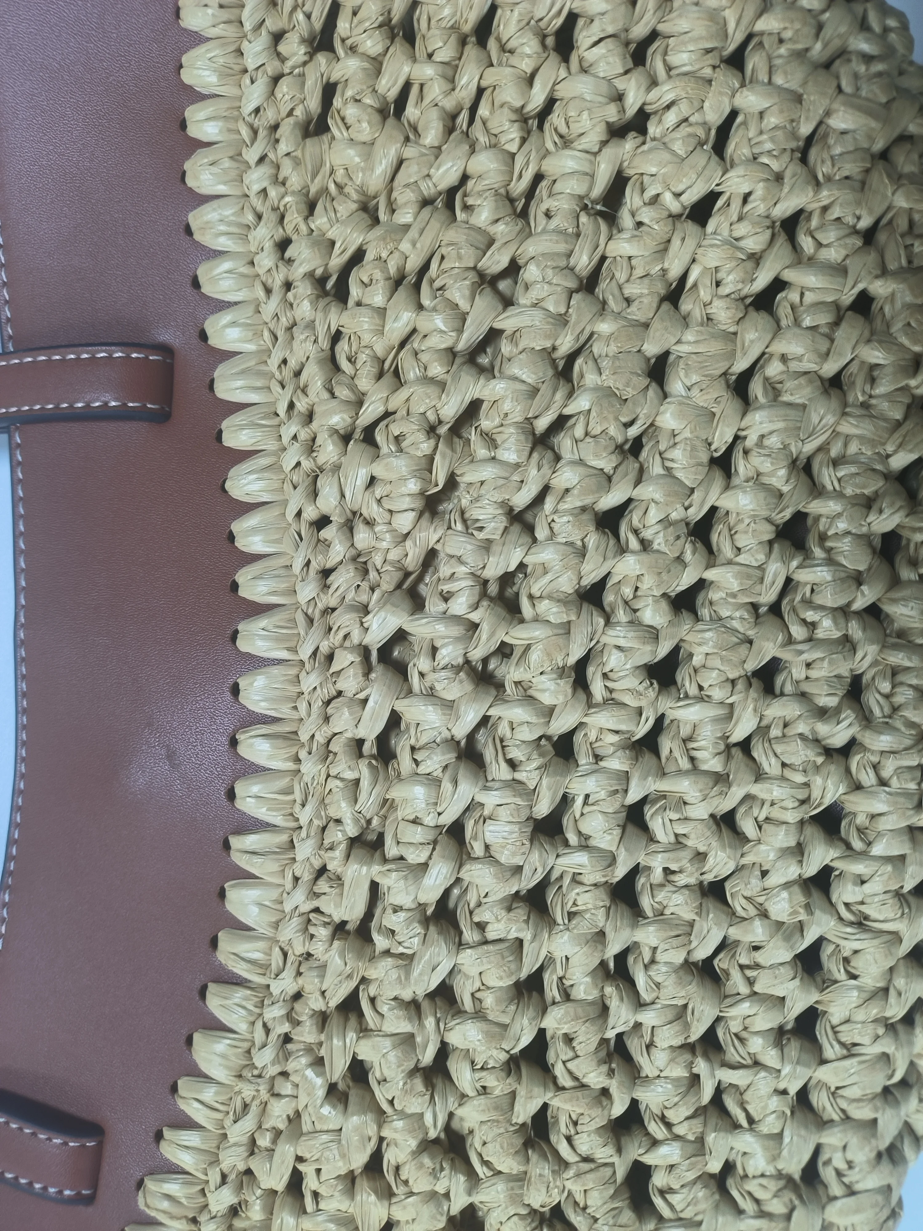 Marke Hohl Woven Strand Tasche Nische Mode Schulter Unterarm Tasche Große Kapazität High-end-Nähte Tote Tasche frauen eimer Tasche – Detail 11