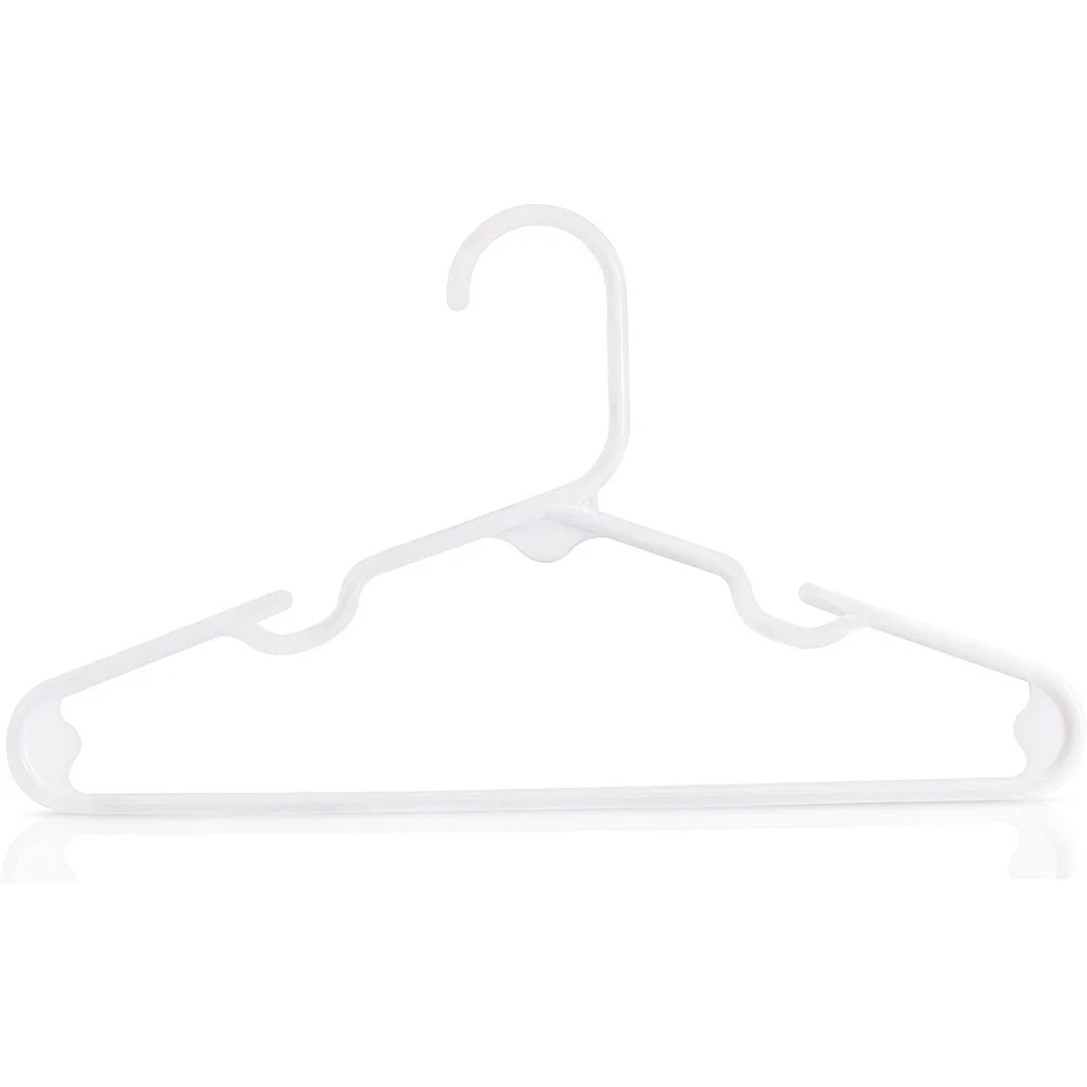 

20 Pcs Childrens Hangers Kids Fashion Drying Rack Clothes Hanging Racks Wardrobe White