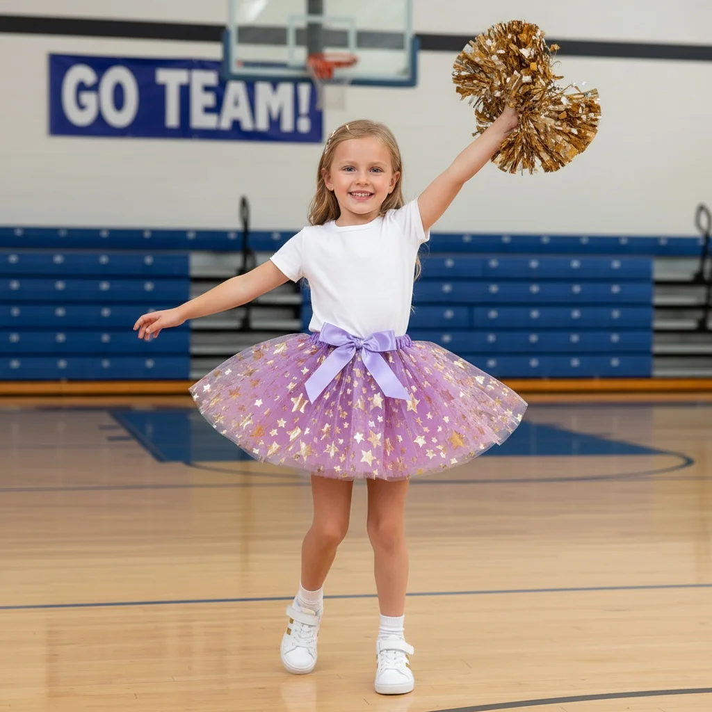 

Детская юбка-пачка с эластичной резинкой на талии для девочек, мини-платье-пачка, балетные костюмы для йоги, фатиновая юбка, детская пышная юбка для выступлений