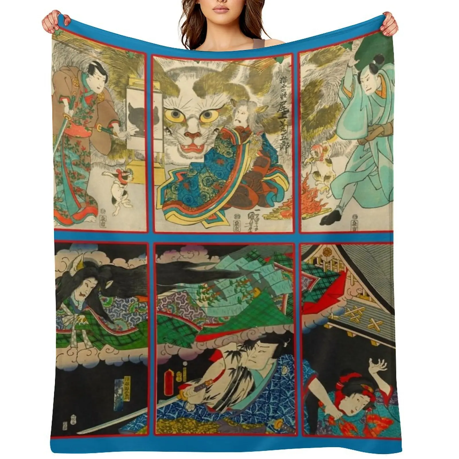 

The Cat Stone Monster 2 Throw Blanket Plaid For Sofa Thin Tourist Bed Blankets