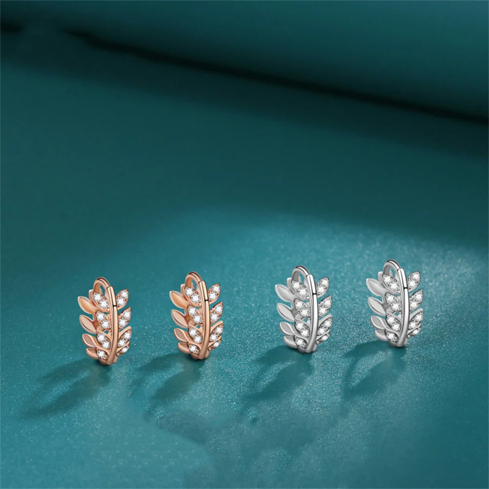 

Корейские серьги-каффы из пшеницы S925 — вирусные универсальные уникальные серьги с цирконом