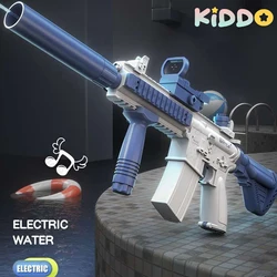 Pistola de agua eléctrica automática para niños, pistola portátil de gran capacidad, juegos de lucha al aire libre en la playa, juguetes de fantasía, regalos