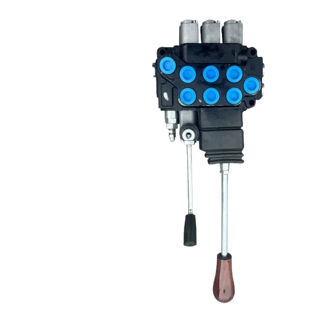 1pcs Hydraulic Multi-way Valve Distributor  Control Two Belt Bridge Connected in Series Forklift Distributor