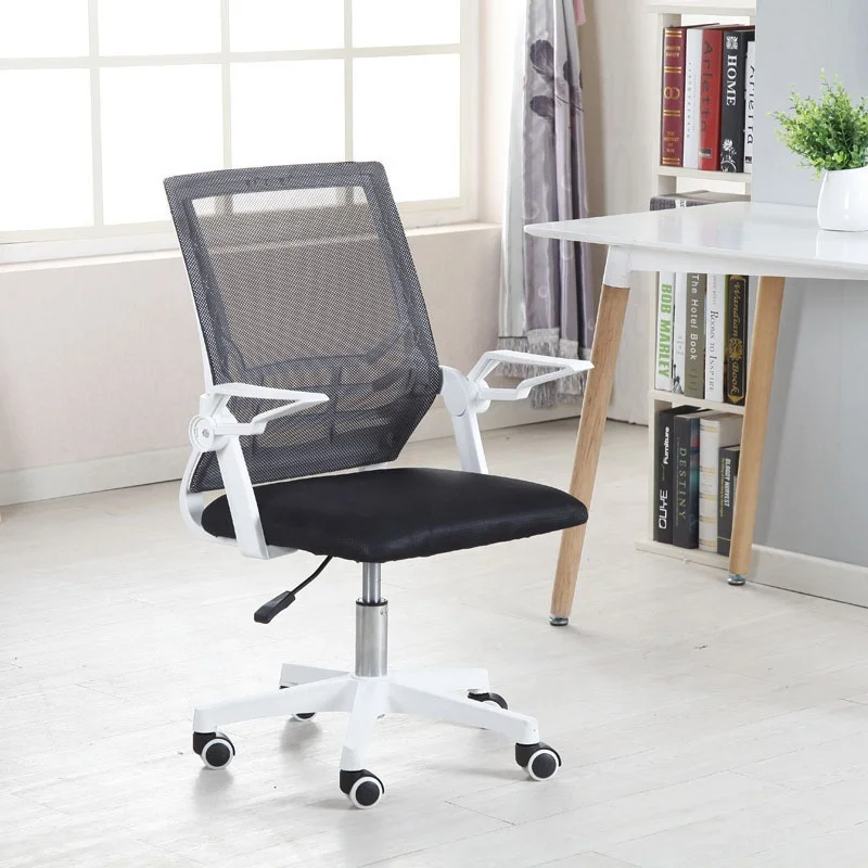 */-* Wholesale Hot Selling Modern Ergonomic Cross Legged Office Chair Mesh Revolving Lifting Armrest CEO Office Manager