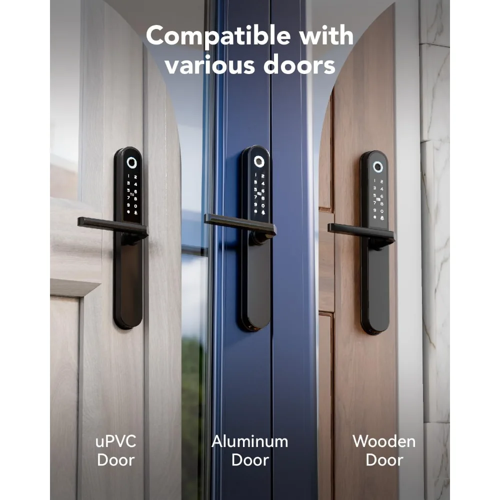 Smart Lock Fingerprint Door Lock Smart Deadbolt, Finger Print, Key Card, Keypad, App Control, Remote Lock/Unlock，Suitable for Me