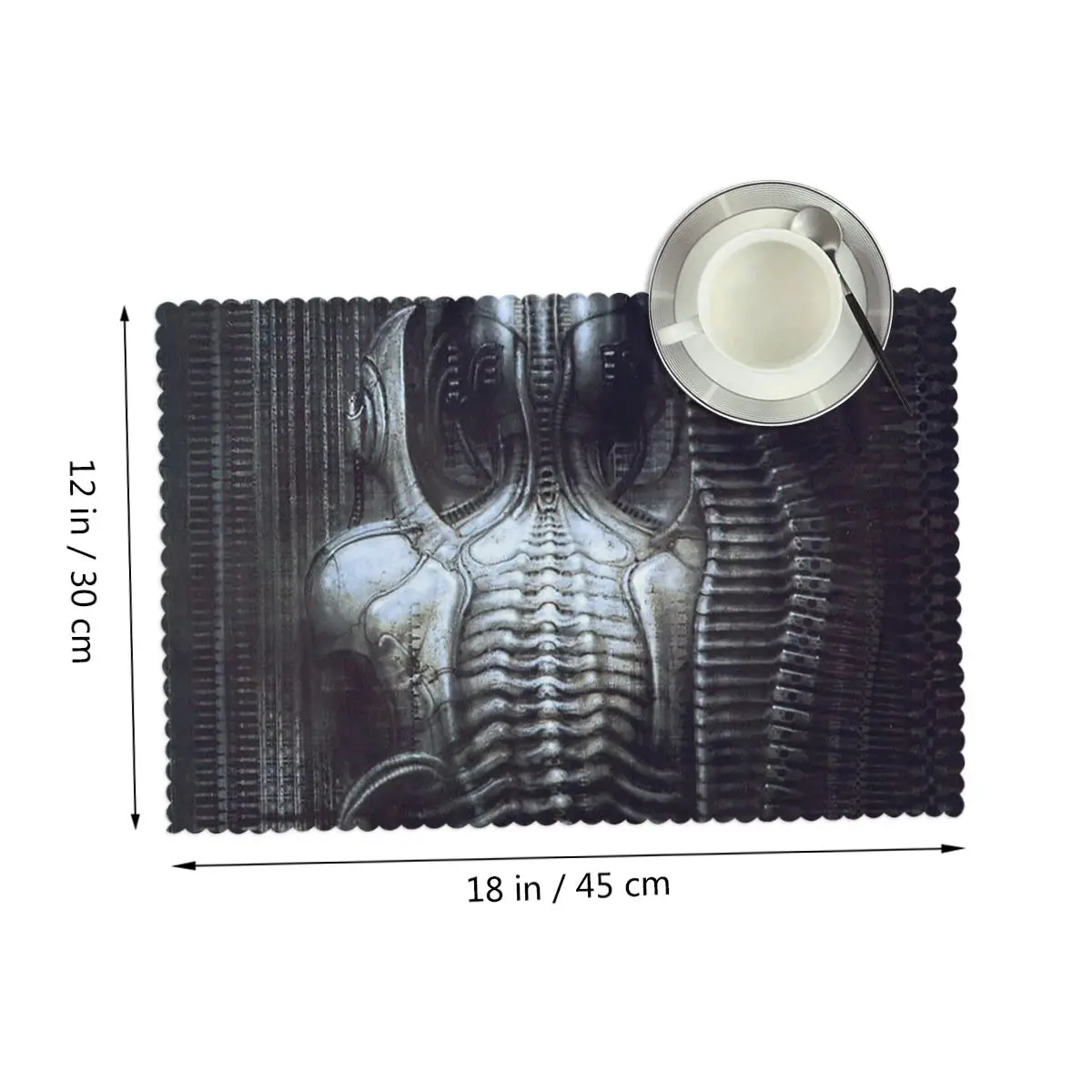 New York City Vi Torso H R Giger Placemat Heat Resistant Plate Mat for Dining Table Bowl Coaster Super Absorbent Mats