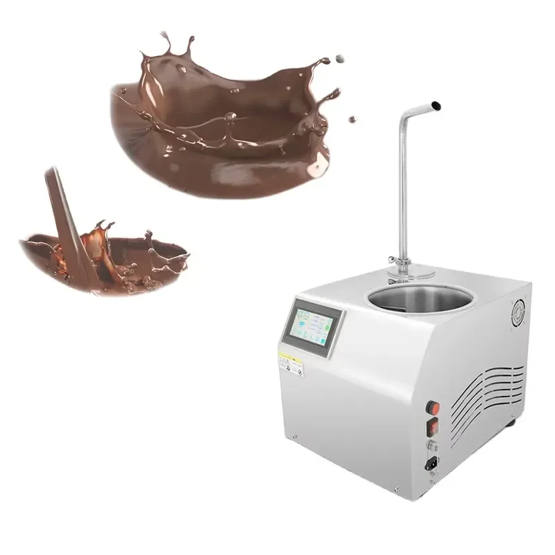 Chocolate Melting Temperature Controller Desktop Touch Screen Waterfall Machine for Chocolate Ice Cream Spray Equipment