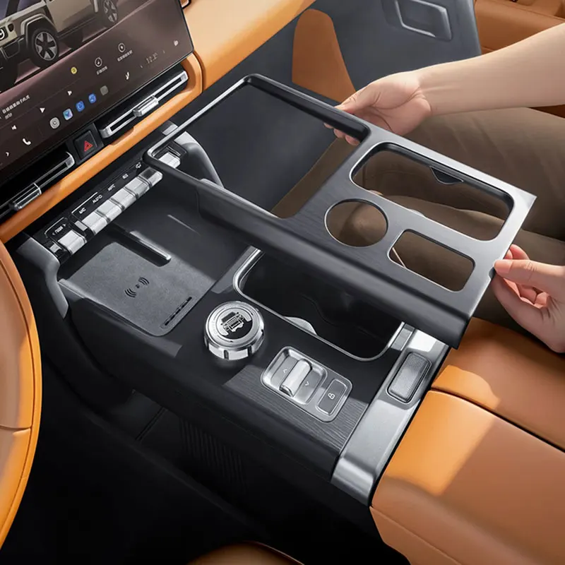 For Chery iCAUR V27 iCAR V27 2026-2027 Car Central Control Panel Decorative Wood Grain Interior Sticker Accessories