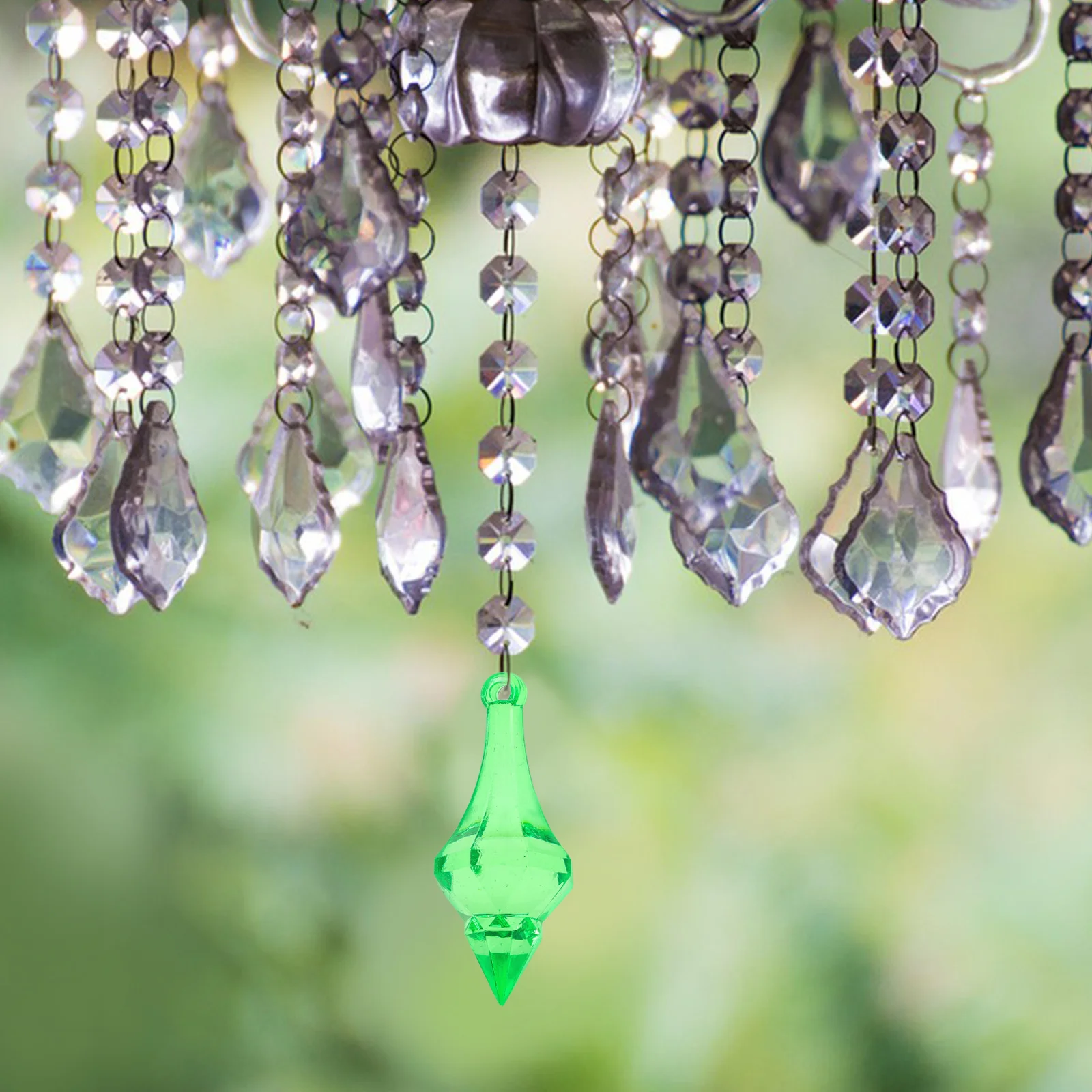 

1 комплект, акриловые подвески в виде капель воды, подвесные украшения, прозрачные аксессуары для штор, осветительные украшения, декор для свадьбы, дня рождения