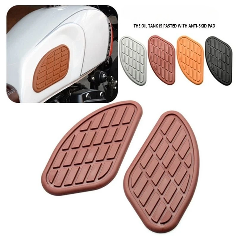 

2 шт., ретро мотоцикл, кафе Racer, резиновая наклейка на топливный бак, защитная наклейка на наколенник, ручка для Honda Yamaha Harley