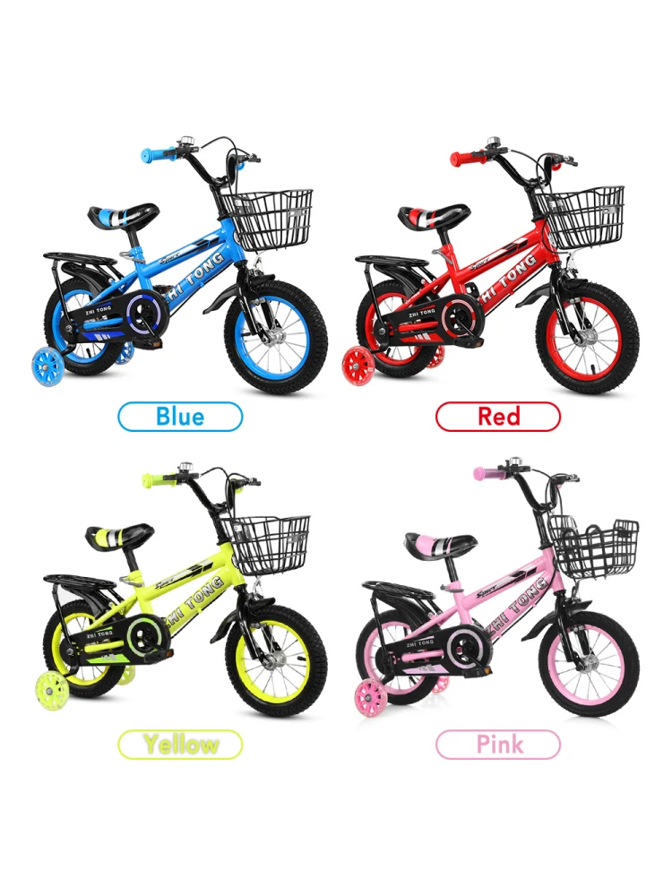 AliExpress Children Bike 12/14/16 Inch Boys Girls Kids Toddler Bicycle Adjustable Height Kid Bicycle with