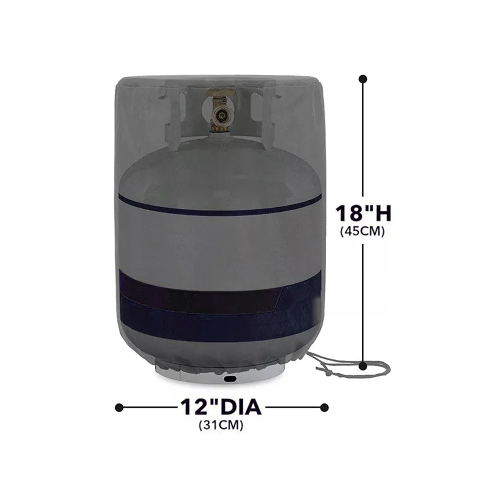 For Standard 20lb Propane Tank Cover with Side Tabletop and Waterproof Heavy Duty Oxford Fabric for Outdoor Use