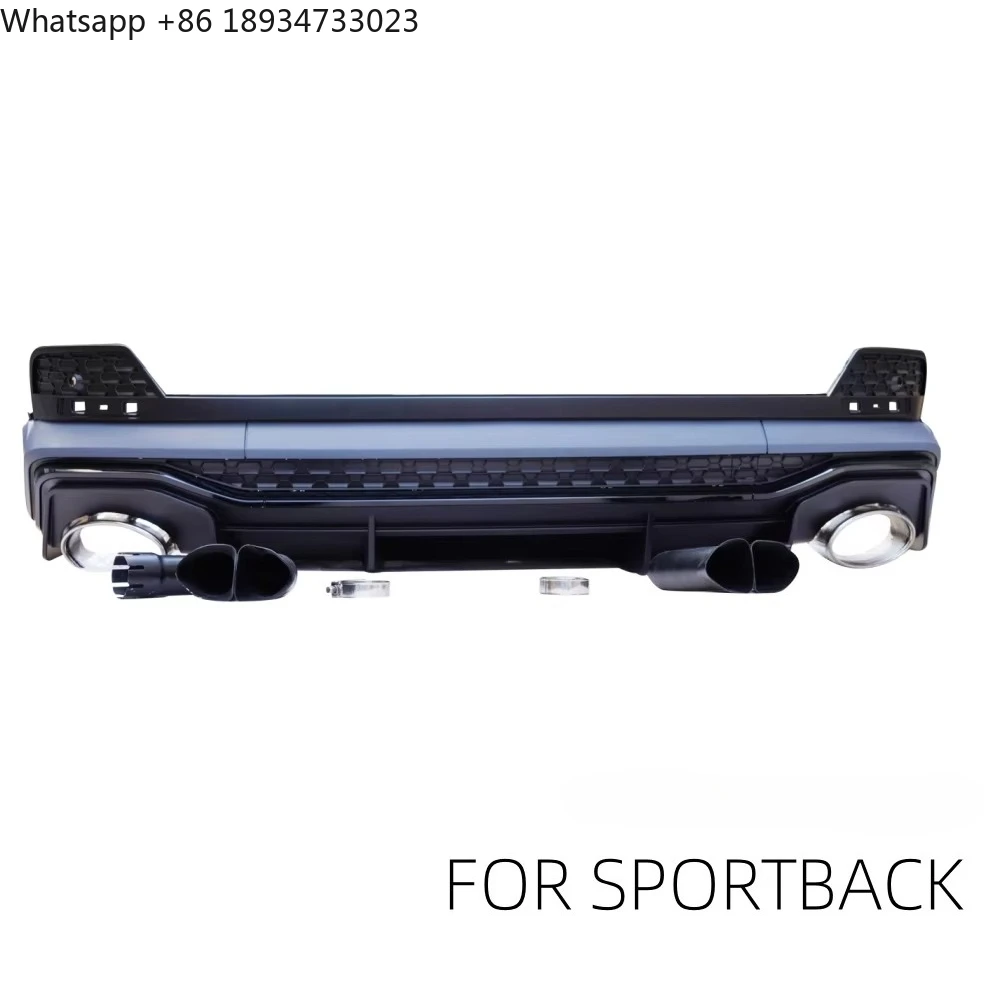 RSQ3 Rear  Bumper with Diffuser Fit for Audi Q3 2019-2024 Sportback Model