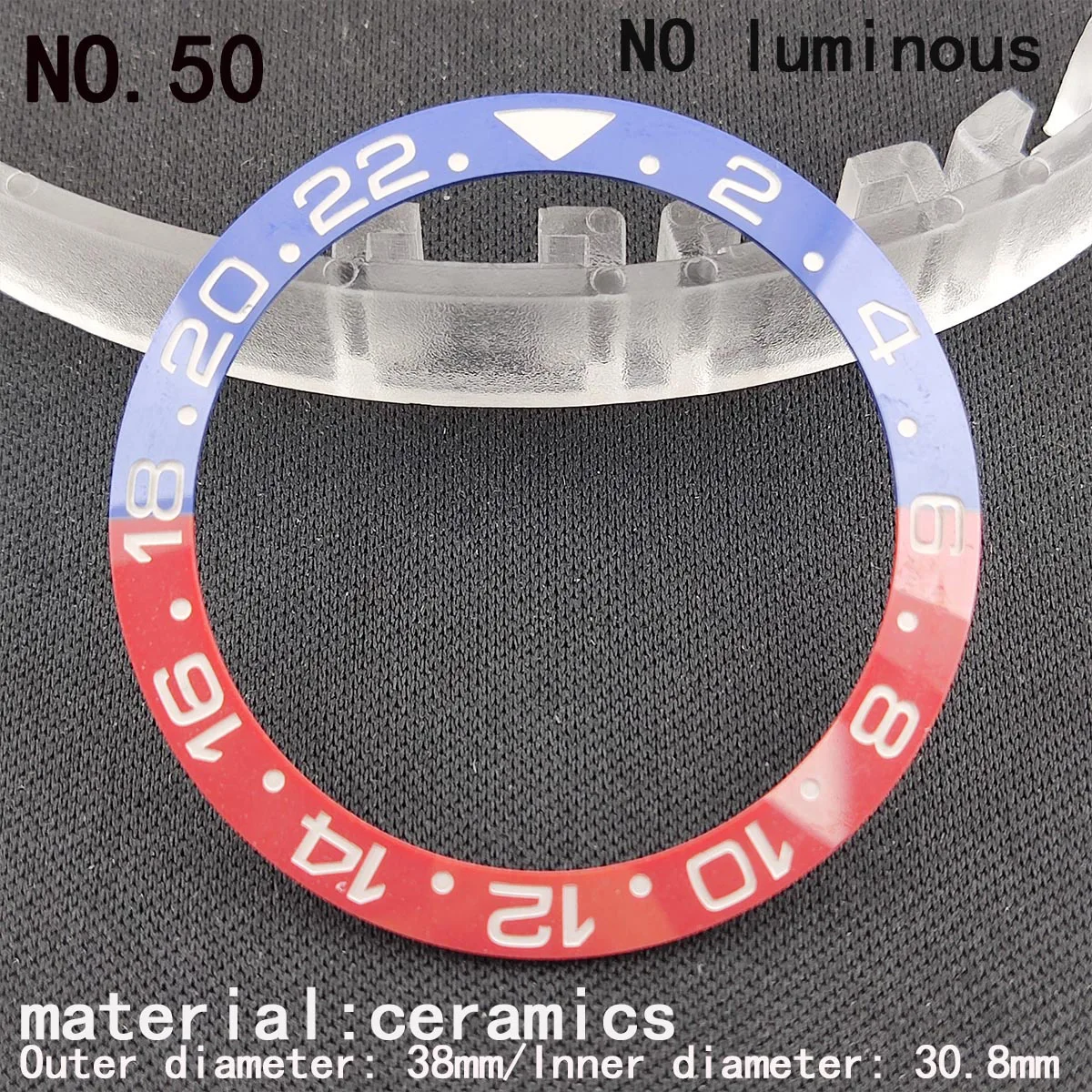 38mm pierścionek do zegarka nh35 ceramiczna ramka szkiełka zegarka pierścień celebryci rama szkiełka zegarka 40mm nh35 Case akcesoria do zegarków nh36 pierścień wewnętrzny