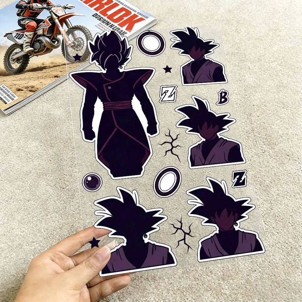 

DRAGON BALL GOKU Motorcycle Reflective Stickers Waterproof Decals for Helmet Scooter Fuel Tank Toolbox Racing