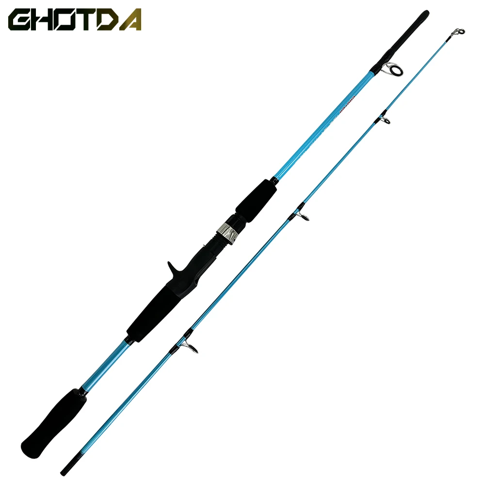 2 Sections Carbon Fiber Spinning Casting Rod Lure Fishing Rod Lure Weight 3-21g 1.8M 1.5M Pole Fishing Tackle Jigging Rod  Pesca