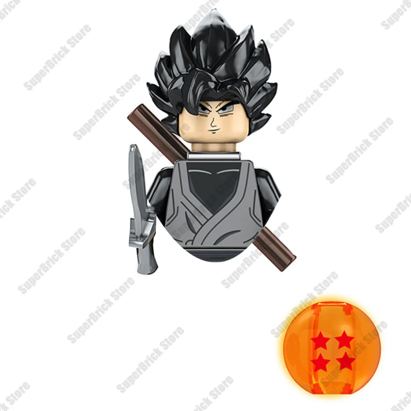 Mini figurines d'action Dragon Ball Z Zamasu, blocs de construction, forme de cheveux roses, Son noir, Goku, KakarPossible, beurre, cadeaux pour enfants, jouets pour garçons